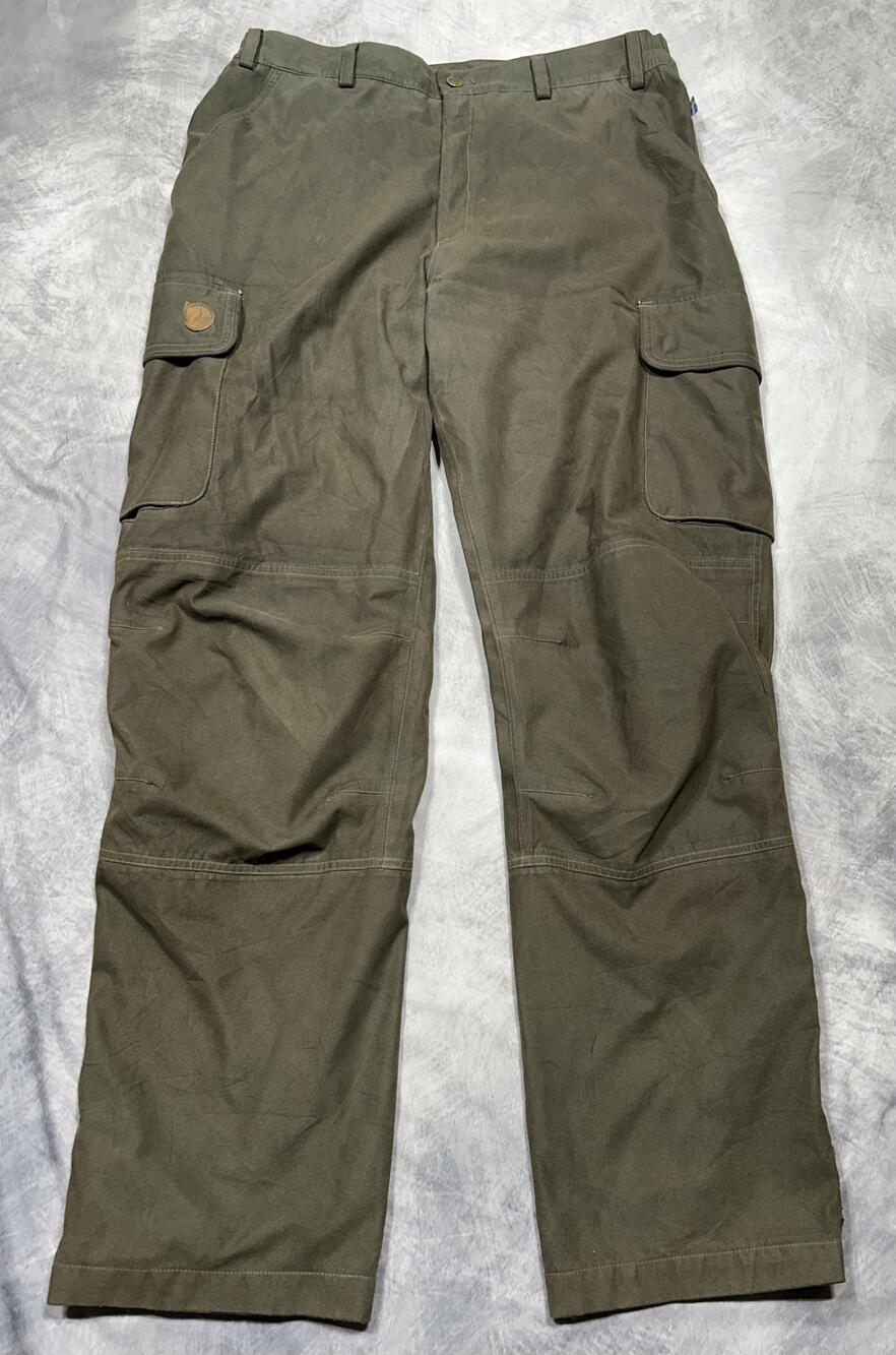 Fjallraven Hydratic Pants Mens EU 54 Green Waterproof Hiking Cargo 41043